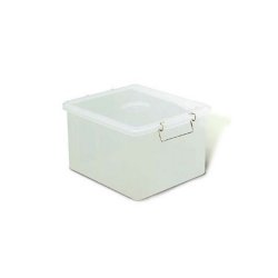 CONTENITORE PLASTICA SOVRAPPONIBILE BOX CON COPERCHIO CM.50X40 H.26 LT.40