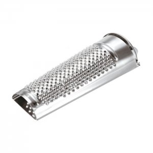 Grattugia In Acciaio Inox Motta Con Raccoglitore - 20x10.5x14 Cm, Made In Italy, Design Moderno - Foto 4