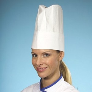 30 Cappelli Da Chef Monouso In Carta - Altezza 23cm, Regolabili - Foto 9
