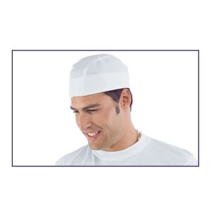 Cappello Bianco Con Retina A Tamburello Per Pasticceria Panificio - Foto 7