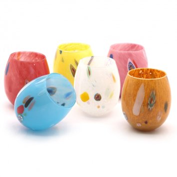 COLLEZIONE MURANO SET 6 PEZZI cl.35 COLOR