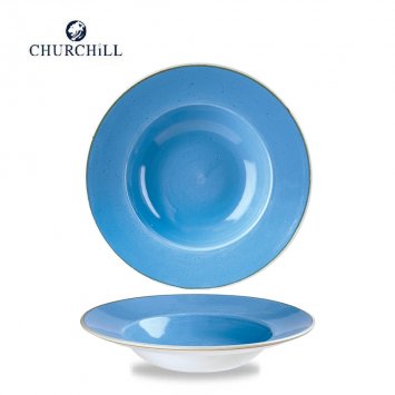 PIATTO PASTA STONECAST CM.28 PASTA BOWL CORNFLOWER BLUE CHURCHILL