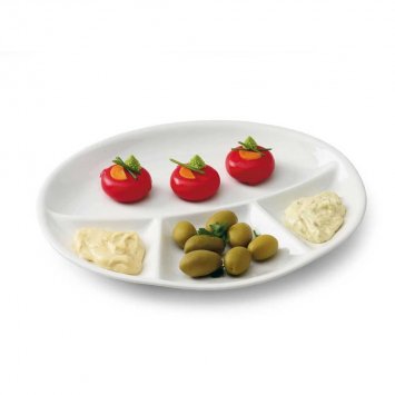 PARTY PIATTO OVALE FONDUTA CM.28X24 TOGNANA