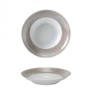 PIATTO PASTA MATIZ BOWL CM.27 GRIGIO CHIARO