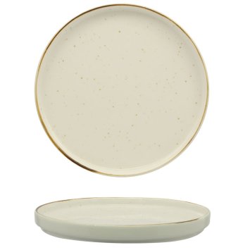 PIATTO DESSERT KADEN Ø CM.20 BARLEY CREAM SANGO