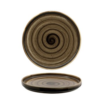 PIATTO DESSERT KADEN Ø CM.20 WOODLAND BROWN SANGO