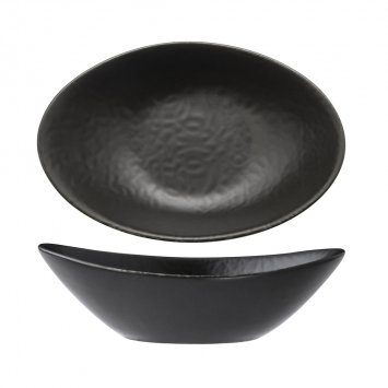 COPPETTA OVALE BLACK MATTE CM.11x7,5 GURAL