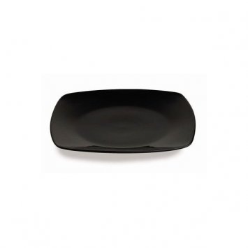 PIATTO PIANO TIMESQUARE QUADRO CM.26 BLACK TOGNANA ***