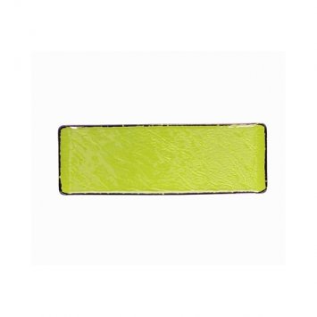 PIATTO RETTANGOLARE VULCANIA VEGGIE CM.30X10 VERDE LIME TOGNANA