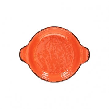 TEGAME VULCANIA VEGGIE 2 MANICI GRANDE Ø CM.17,5 ARANCIO TOGNANA