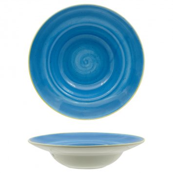 PIATTO PASTA JAVA BOWL CM.25 AQUA BLU SANGO
