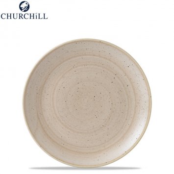 PIATTO PIANO STONECAST CM.28,8 NUTMEG CREAM CHURCHILL