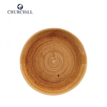 PIATTO PIANO STONECAST CM.28,8 PATINA VINTAGE COPPER CHURCHILL