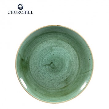 PIATTO PIANO STONECAST CM.26 SAMPHIRE GREEN CHURCHILL