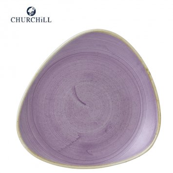 PIATTO TRIANGOLARE DESSERT STONECAST CM.22,9 TRIANGLE LAVENDER