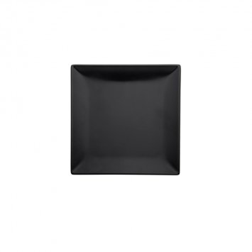 PIATTO PIANO BOSTON CM.30x30 STONEWARE NERO OPACO