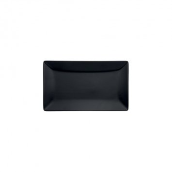 PIATTO RETTANGOLARE TOKIO CM.34x22 STONEWARE NERO OPACO