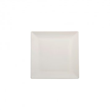 PIATTO DESSERT BOSTON CM.18x18 STONEWARE BIANCO OPACO