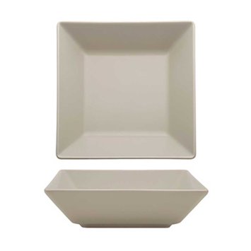 PIATTO FONDO BOSTON CM.17x17 STONEWARE SABBIA