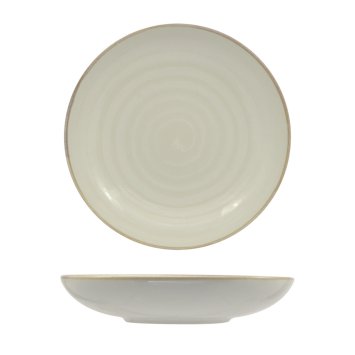 PIATTO FONDO VORTEX BIANCO CM.22 SATURNIA