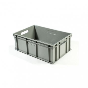 CONTENITORE PLASTICA SOVRAPPONIBILE BOX CON COPERCHIO CM.55X40 H.29 LT.50