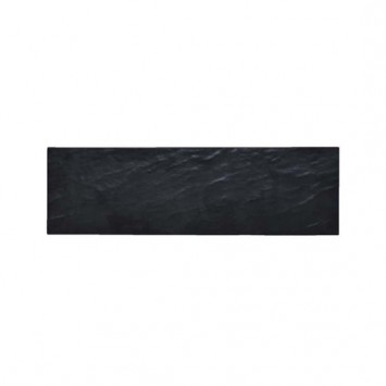 VASSOIO MELAMINA NERO EFFETTO ARDESIA CM.53X16