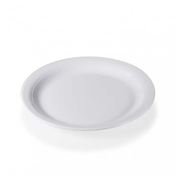 PIATTO MELAMINA FONDO CM.20,5 BIANCO GIO'STYLE