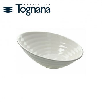 BOWL MELAMINA OBLIQUA BIANCA TOGNANA