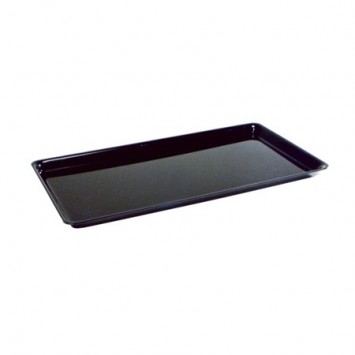 VASSOIO PLASTICA/METACRILATO CM.34x25 H.5 RETTANGOLARE NERO