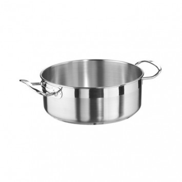 CASSERUOLA INOX BASSA PROFESSIONAL 3160 2 MANICI Ø CM.26 LT.4,5 PINTINOX