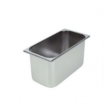 VASCHETTA INOX GELATO CM.33X16,5 H.12 LT.5