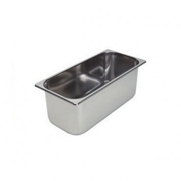 VASCHETTA INOX GELATO CM.36X16,5 H.15 LT.6,5