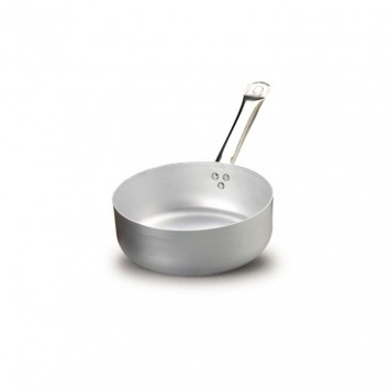 CASSERUOLA ALLUMINIO BASSA 1 MANICO Ø 24 H.8 LT.3,7