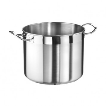 PENTOLA INOX PROFESSIONAL 3160 ALTA 2 MANICI Ø CM.22 H.17,6 LT.6,5