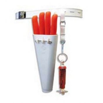 CINTURA CON PORTA COLTELLI BIANCA