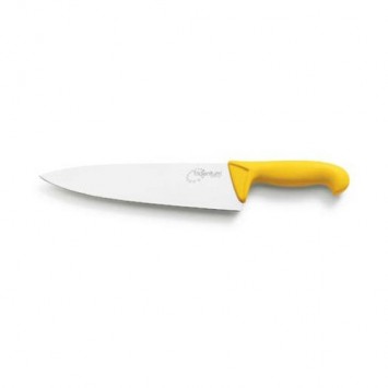 COLTELLO TRIDENTUM NEW LINE CUOCO LARGO CM.20 GIALLO