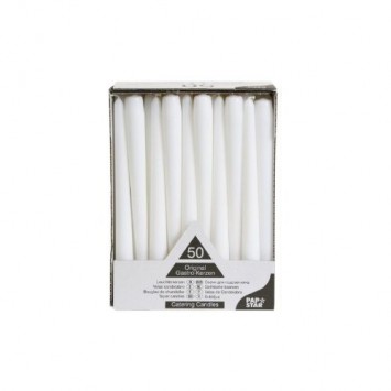 CANDELE GALA CM.25 PZ.50 BIANCO