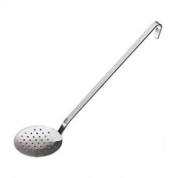 SCHIUMAROLA INOX UNIPEZZO Ø CM.14 LUNGHEZZA CM.38 PADERNO