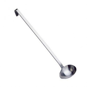 CUCCHIAIONE INOX UNIPEZZO CM.38 OBLIQUO PER MANCINI