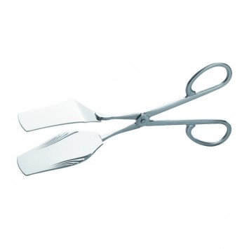 PINZA INOX FORBICE CM.20 PER DOLCI PALETTA LARGA FORGIATA PIAZZA