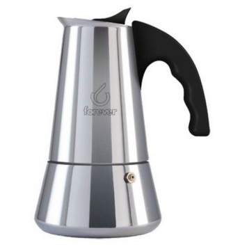 CAFFETTIERA MOKA INOX PER INDUZIONE TAZZA 4