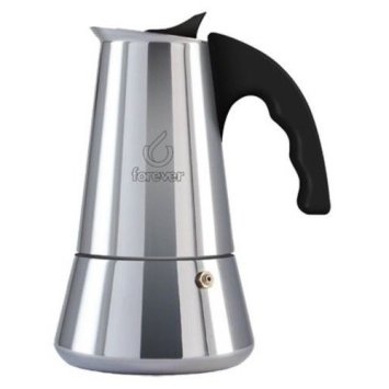 CAFFETTIERA MOKA INOX PER INDUZIONE 10 TAZZE