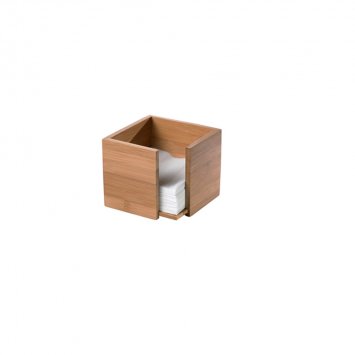 PORTATOVAGLIOLI NATURAL BAMBOO CM.14x14 H.10