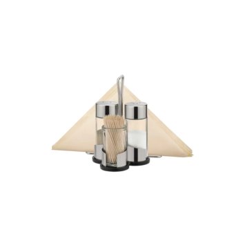 CLUB STAND 3 PEZZI SALE/PEPE CON PORTASTUZZICADENTI E TOVAGLIOLO