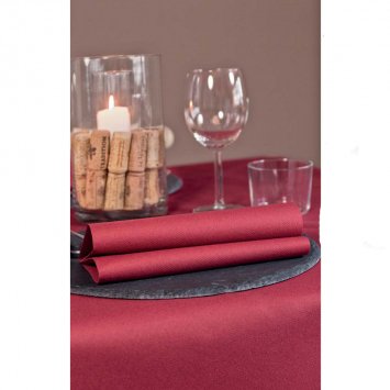 TOVAGLIA MONOUSO PLUS CARTA SECCO CM.100X100 BORDEAUX PZ.25