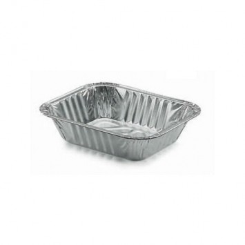 CONTENITORE ALLUMINIO 2 PORZIONI MM.204X139 H.44 PZ.100 R1-45G