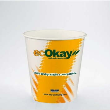 BICCHIERE MONO CARTONCINO ECOKAY CL.20 PZ.25 ISAP
