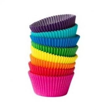 PIROTTINI MONO Ø CM.5 H.3 CUP CAKE 5 COLORI PZ.1000