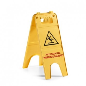 SEGNALE PAVIMENTO BAGNATO A CAVALLETTO H.57