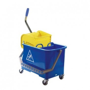 CARRELLO PULIZIA BUCKET BLU LT.20 SENZA STRIZZATORE